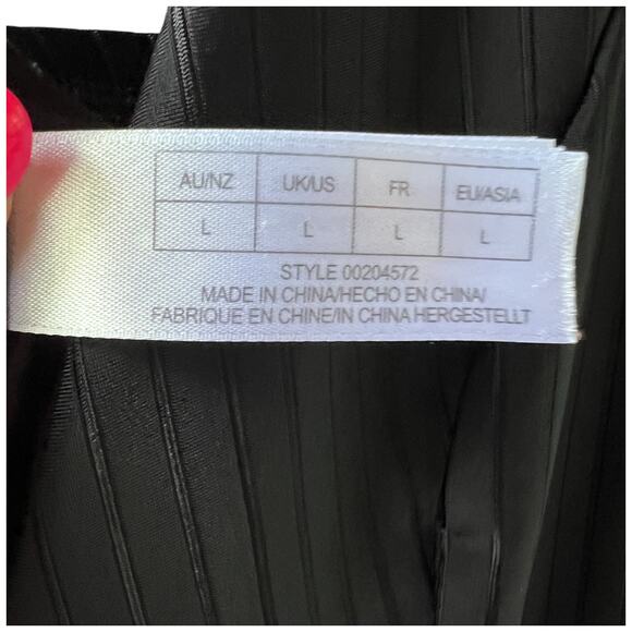 CITY CHIC COLLECTIVE Java White Stripes Women's Large Bathing Swim Suit - Picture 12 of 15